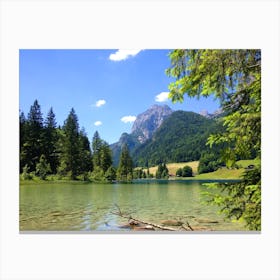 Lake In The Alps 1 Canvas Print