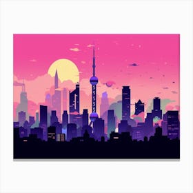 Nanjing Skyline Canvas Print