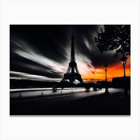 Sunset In Paris 6 Canvas Print