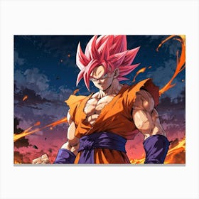 Dragon Ball Z Wallpaper 76 Canvas Print