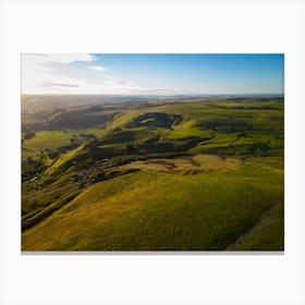 Aerial View Of The Dales 15 Canvas Print