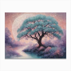 Moonlight Tree Canvas Print