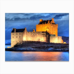 Eilean Donan Castle Scotland HDR 3 Canvas Print