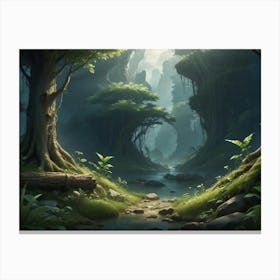 Fantasy Forest Canvas Print