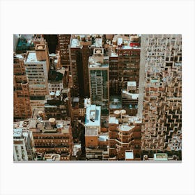 Aerial View Of New York City Canvas Print