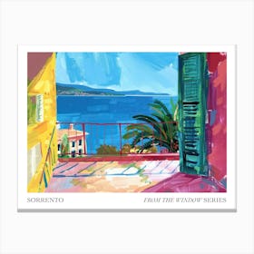 Sorrento From The Window Series Poster Painting 4 Canvas Print