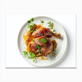 Roasted Chicken With Gravy Canvas Print