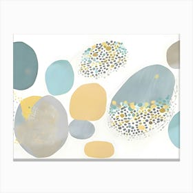 Pebbles Abstract Painting Canvas Print