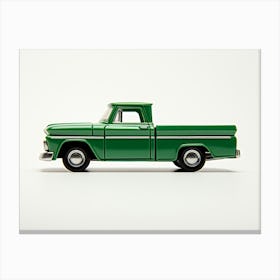 Toy Car 62 Chevy Pickup Green Canvas Print