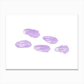 Abstract Purple Watercolor Strokes – Modern Minimalist Art Canvas Print