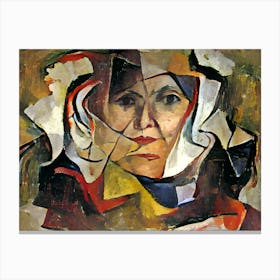 Abstract Portrait Of A Women Canvas Print
