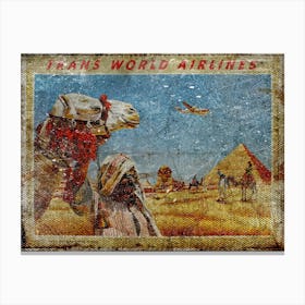 Vintage Travel Poster ― Trans World Airlines Canvas Print