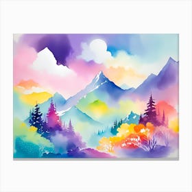 Mountain landscapes 17 Canvas Print