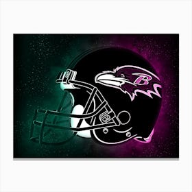 Baltimore Ravens Helmet Style Canvas Print