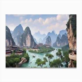 Liu Jiang landscape Canvas Print