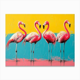 Flamingos 4 Canvas Print