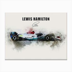 Lewis Hamilton Canvas Print
