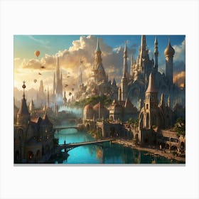 Fantasy City 15 Canvas Print