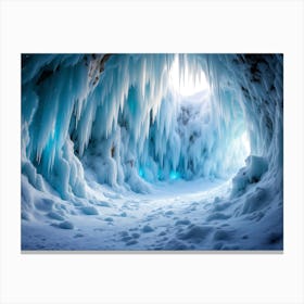 Ice Cave Stampe su tela