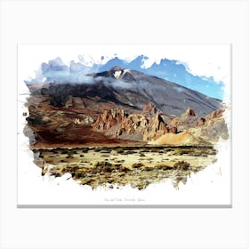 Pico Del Teide, Tenerife, Spain Canvas Print