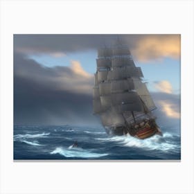 Stormy Sea Canvas Print