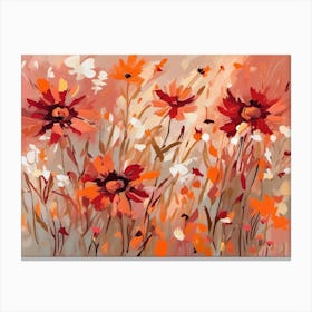 Flowers In The Meadow Canvas Print