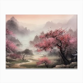 Asian Landscape Painting 15 Canvas Print