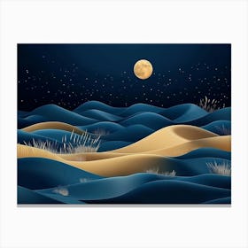 Night In The Desert Canvas Print