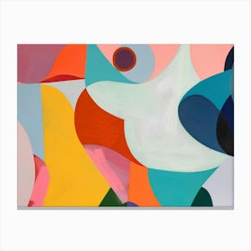 Abstract Painting Colors of Mallorca Canvas Print