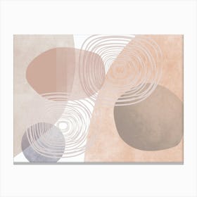 Abstract Circles Wall Art Canvas Print