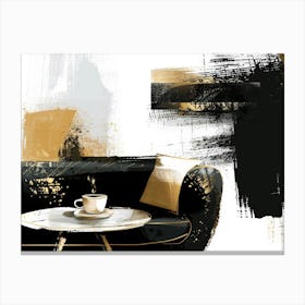 Black And Gold Canvas Print 48 Canvas Print