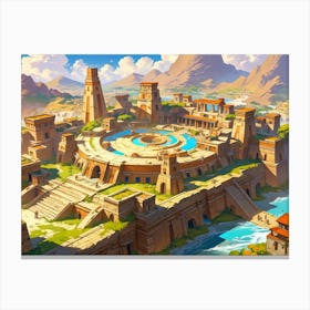 Ancient City Canvas Print