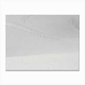 Lines in the Snow Canvas Print