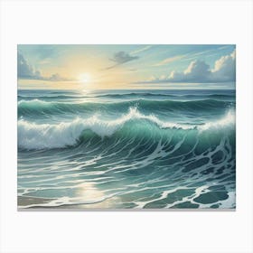 Ocean Waves Canvas Print