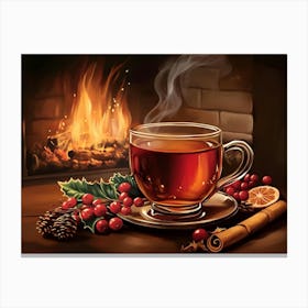 Christmas Tea Canvas Print