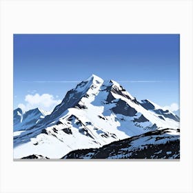 Snowy Mountain Canvas Print