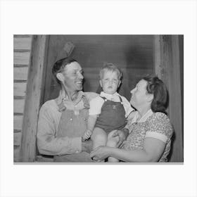 Mr And Mrs, Schroeder And Their Son, He Is A Rehabilitation Borrower Living On The Vale Owyhee Irrigation Project Canvas Print