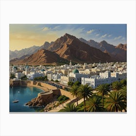 Muscat City 4 Canvas Print