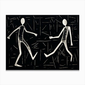 Two People Playing Canvas Print