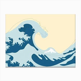 Great Wave Off Kanagawa 7 Canvas Print