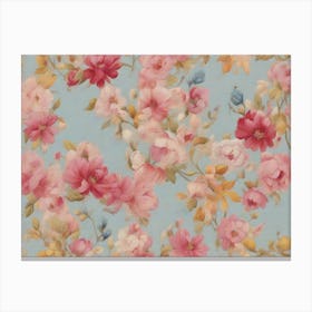 Floral Wallpaper Canvas Print