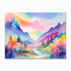 Mountain landscapes 4 Canvas Print