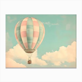 Hot Air Balloon In The Sky Kids and Nursery Canvas Print