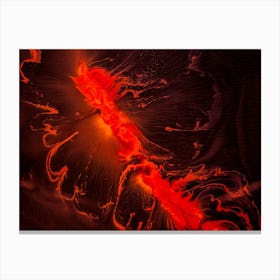 Fire And Lava Canvas Print