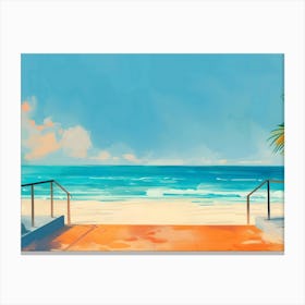 Beach Painting 2 Canvas Print