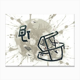 Baylor Bears NCAA Helmet Poster Canvas Print