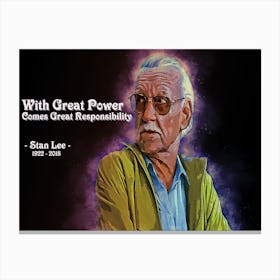 Stan Lee Quote Canvas Print