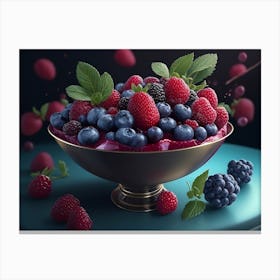 Refreshing Berry Salad Canvas Print