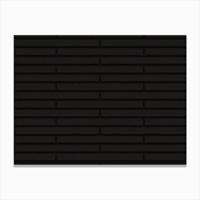 Black Oak Style Brick Tile Canvas Print