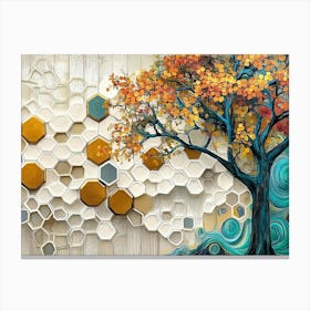 Autumn Tree Wall Art Canvas Print